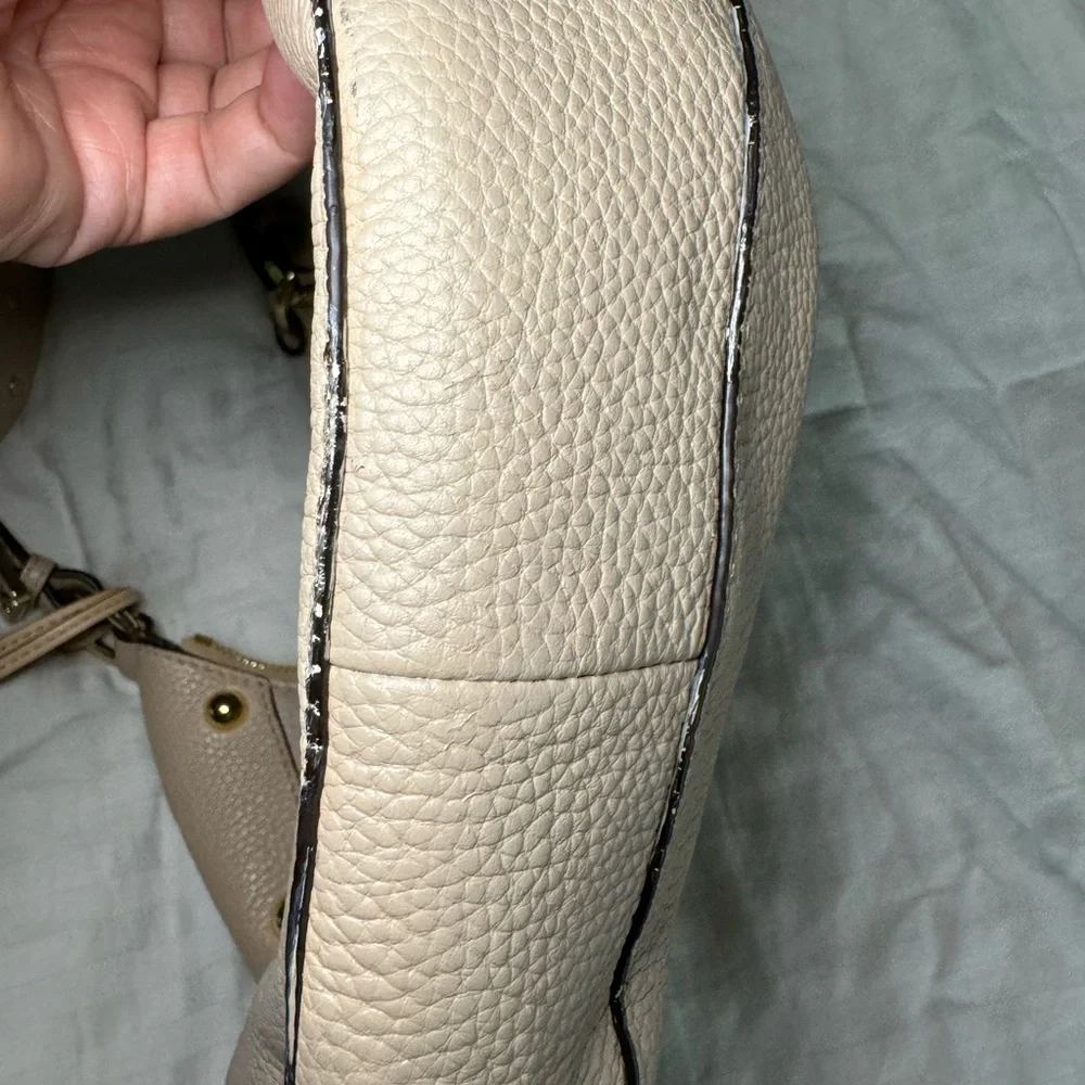 Michael Kors Women’s Tan pebbled leather hobo
